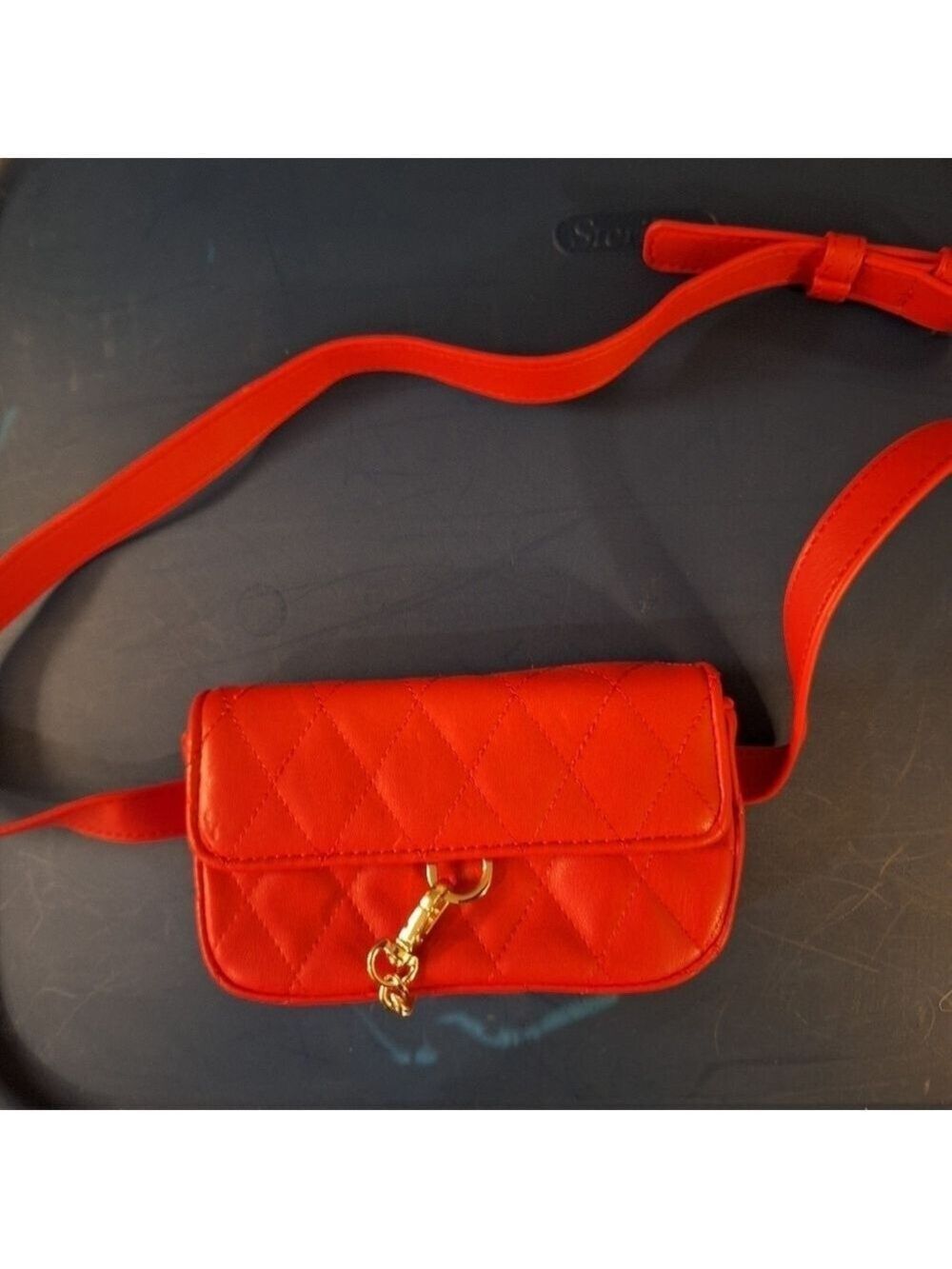 Forever 21 Red Quilted Mini Belt Bag